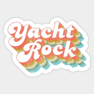 Vintage Fade Yacht Rock Party Boat Drinking product Sticker